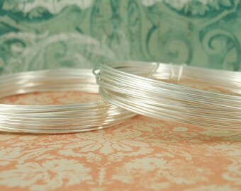 FINE SILVER Wire with Copper Core - Half Hard - Tarnish Resistant - YOU Pick Gauge 14, 16, 18, 20, 22, 24, 26 - 100% Guarantee