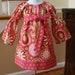 CUSTOM LISTING for Stephanie Girls Peasant Dress gypsy bandana pink paisley michael miller toddler dress
