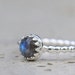 Reserved. Labradorite ring sterling silver size 6.25-6.5. Stack ring.
