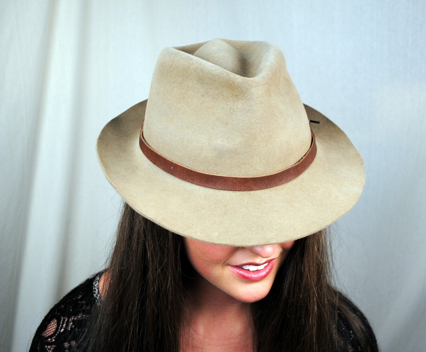 Great Vintage Wool Stetson Ll Bean Derby Fedora Hat