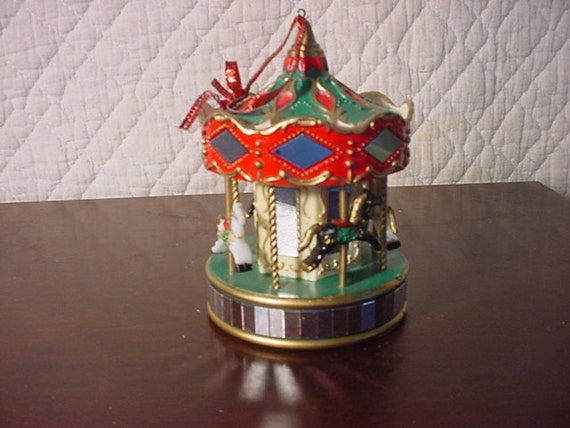 christmas ornament merry go round carousel christmas ornament merry go round carousel