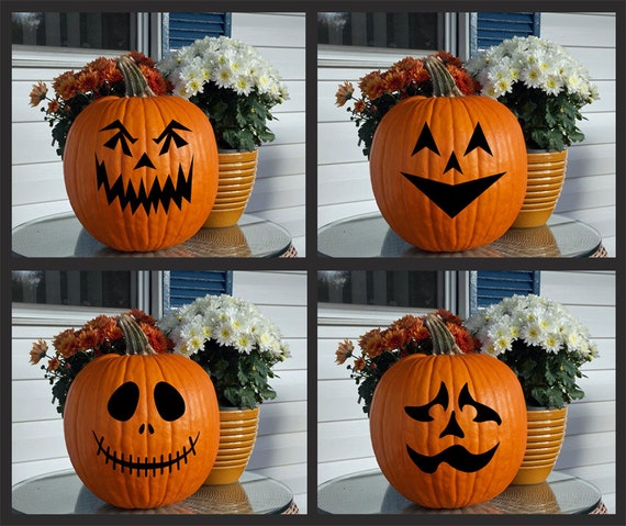 Vinyl Decal Jack O Lantern Faces 1d   Il 570xN.379522272 S8g6 