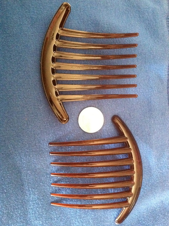 Brown plastic HAIR FORK