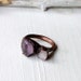 Copper Ring Amethyst Tourmaline Pale Grey Lavendar Gemstone February Birthstone Artisan Handmade