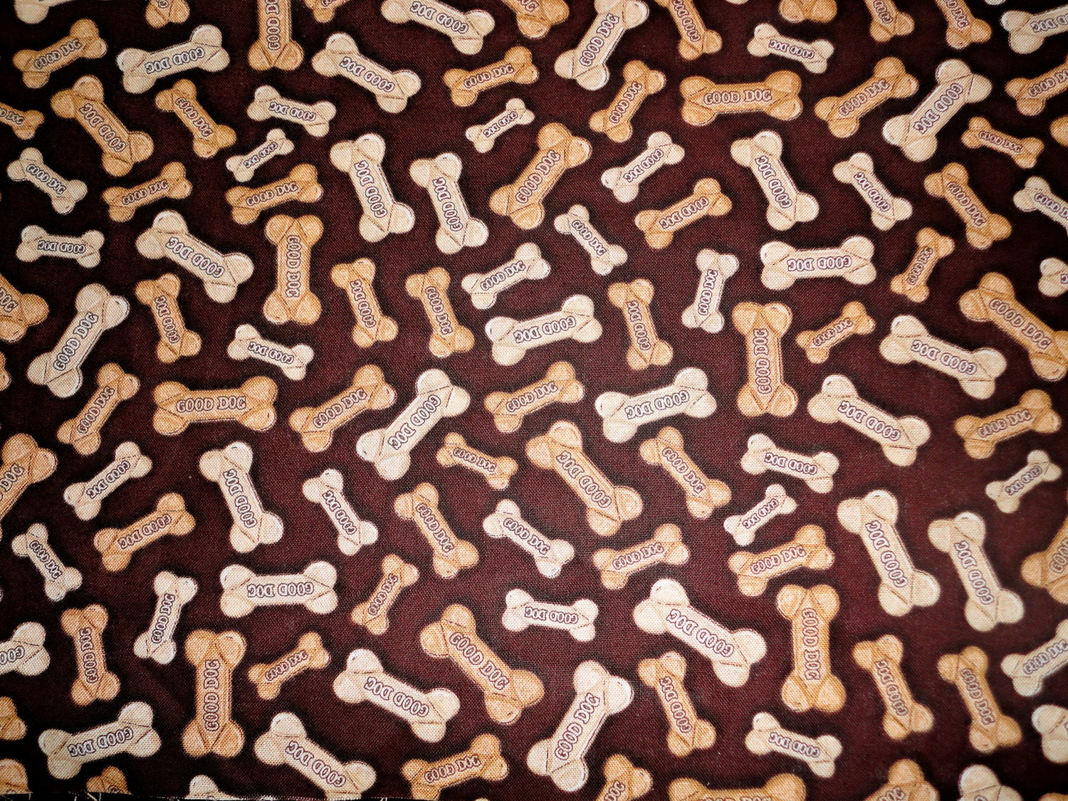 Assorted Dog Bones Puppy Treat Fabric On by SeamsSewFunFabrics
