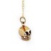 Skull Necklace in Bronze and Gold Filled