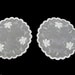 2 Vintage Organdy Doilies Doily Doiley Organdie