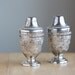 Salt and Pepper Shakers, Silver, Middle Eastern