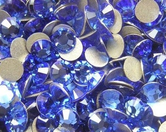 200 pcs SAPPHIRE Swarovski Crystal 2058 ss5 Rhinestone Flatbacks Non Hotfix