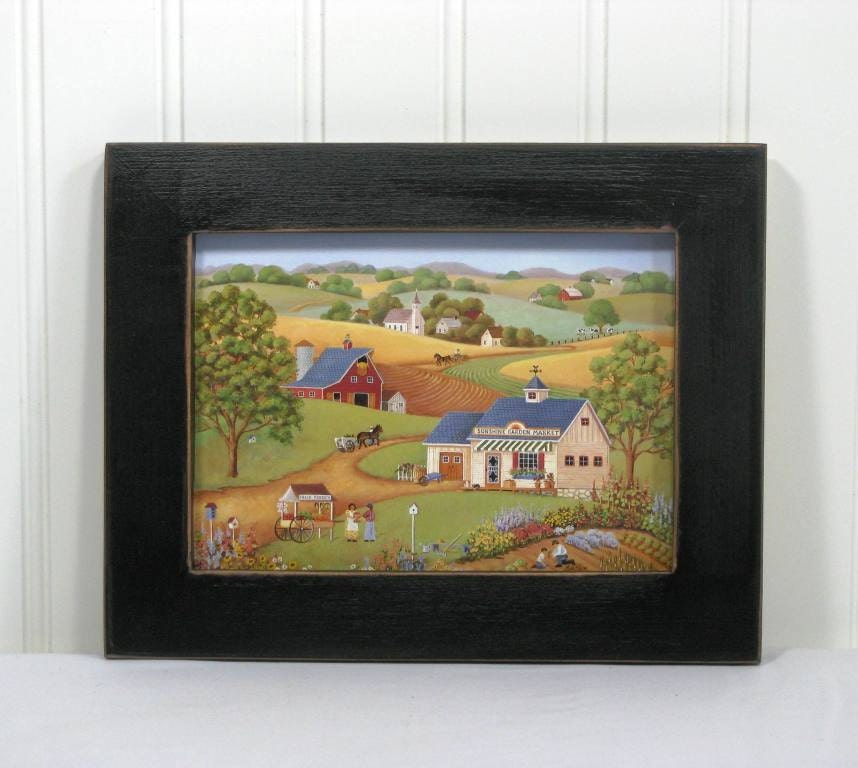 5X7 Framed Print Country Primitive Colleen Eubanks Sunshine