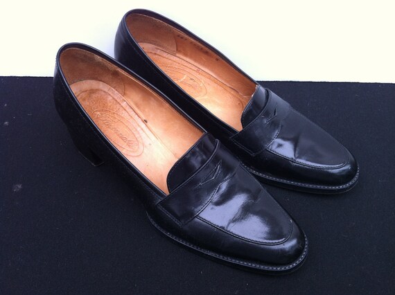 mid heel loafer