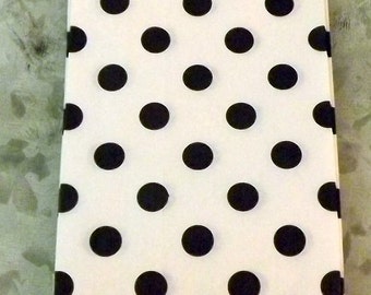 Paper Bags Black Polka Dot Little Bitty Bags Set of 10 goody bags party bags grab bag candy bag