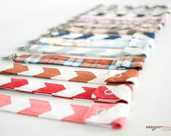 Snap Fabric Pacifier Clips