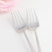 Wedding Forks Bride and Groom Fork Set. 1940 Youth Hand Stamped Silverware