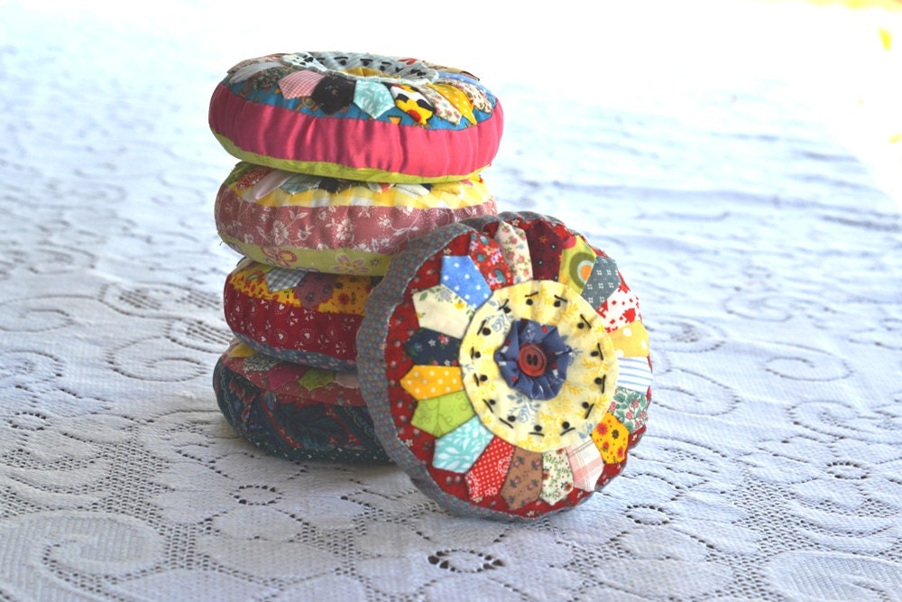 Colorful Quilted Pin Cushion