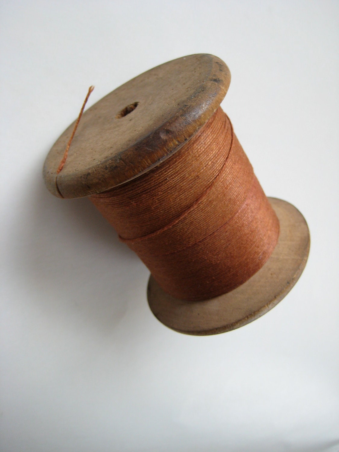 Vintage Antique Large Wooden Spool of Thread