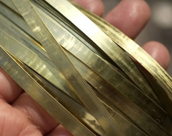 Brass Bezel Wire - Handmade - 5.5mm wide - 28g - 3 feet length