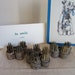 Vintage Spike Floral Frog Collection Tiny Sized