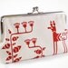 ON SALE - was 65 now 45 - Red deer on cream hemp
