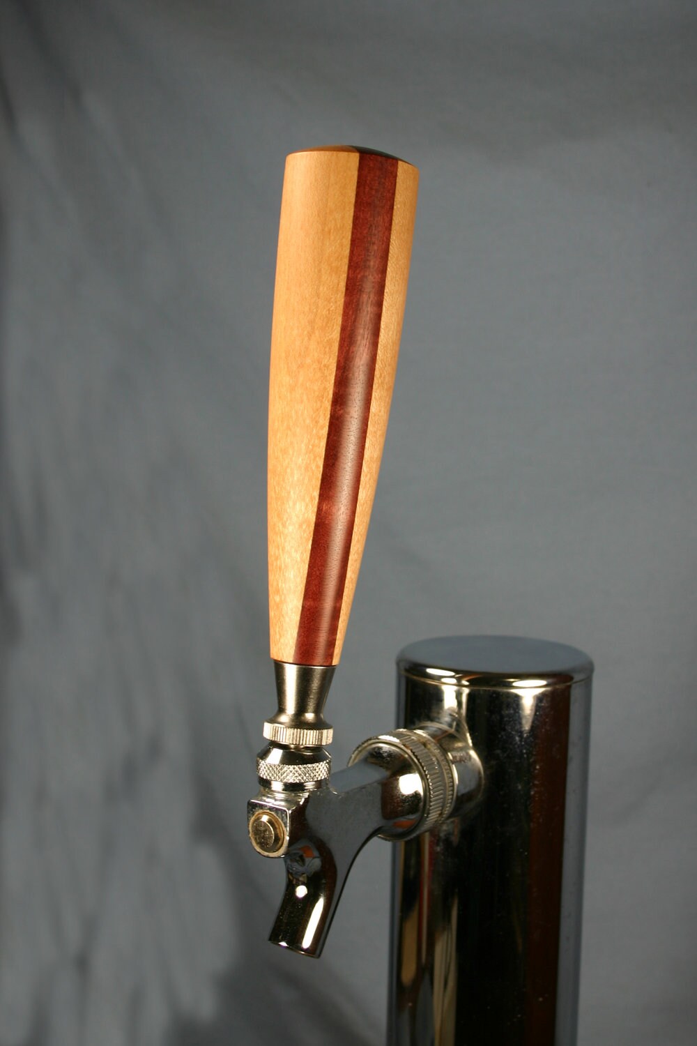 Wood Beer Tap Handle Rock Maple and Purpleheart 5.5 inches