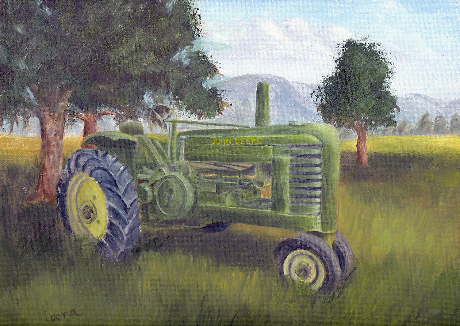 John Deere Original Oil Painting