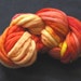 Fractal Roving for Spinning - Peach Analogy Dark 115g (4oz)