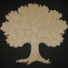reserved - Personalized Guest Book Puzzle - Hand Cut Wooden TREE Puzzle (45 pieces) Made to Order