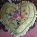 Heart flower1920s 1930s Boudoirs Pillow Great For your Ring Bearer Sweet Chic Setl