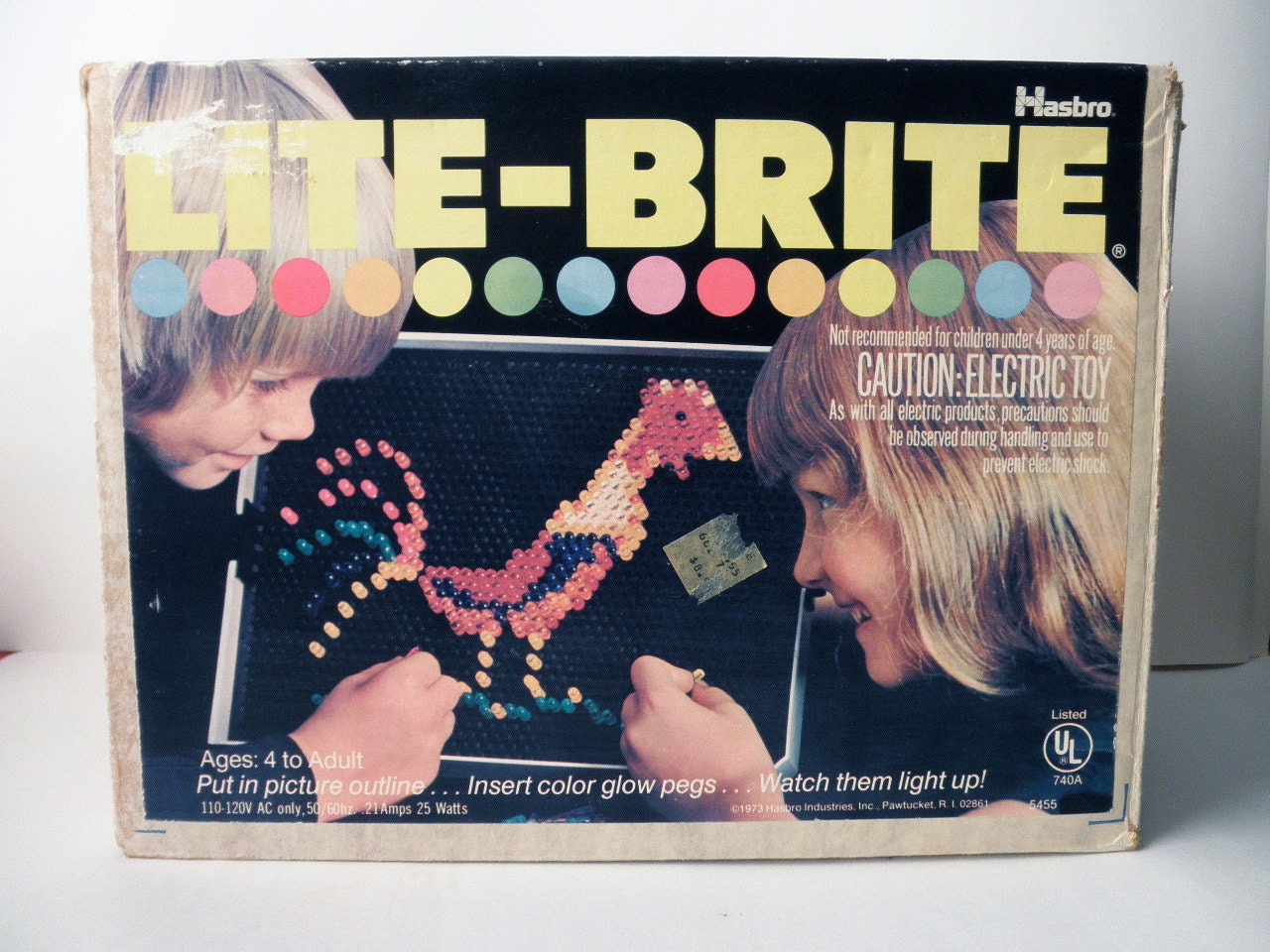 vintage Lite Brite electric toy 1975