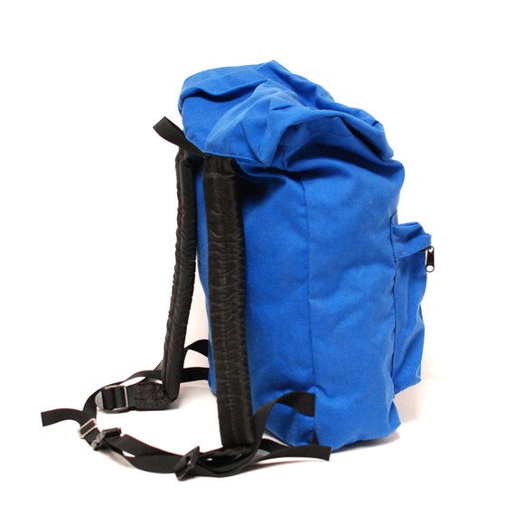 ALPENLITE blue canvas 70s HIKING OUTDOORS backpack made in usa