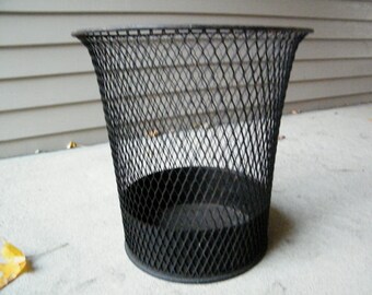 Wire Waste Basket wire waste basket | etsy Wire Waste Basket wire waste basket | etsy