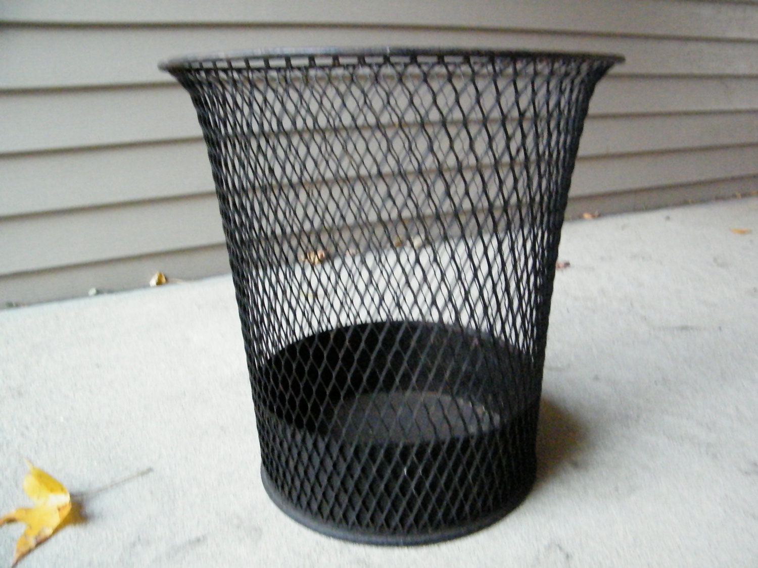 Industrial Wire Mesh Waste Basket by assemblage333 on Etsy