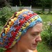Reserved For Willow Extra Large 100% Cotton Tam Beanie VaGaBoNd pRiNcEsS Rainbow Dreadlock Friendly Hat Fairy Elf