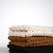 Chocolate, Carmelo and Vanilla Crochet Wash Cloths