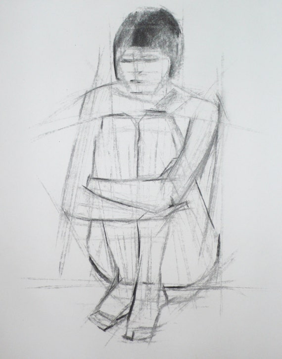 gesture drawing charcoal