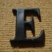 Vintage Letter E Sign Letter