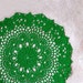 Irish Spring Crochet Lace Table Doily, Fresh Home Decor, Fiber Art, Handmade