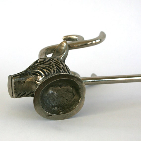 Deer Decor. Deer Candle Snuffer. Silver. Holiday Decor. Winter