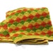 Vintage Harvest Afghan, Crochet Throw, Autumn Fall Decor