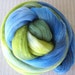 Hand Dyed Merino/SW Merino/Tussah Silk 4 oz. "Peacock"