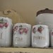 Set of 4 Ceramic French Canisters