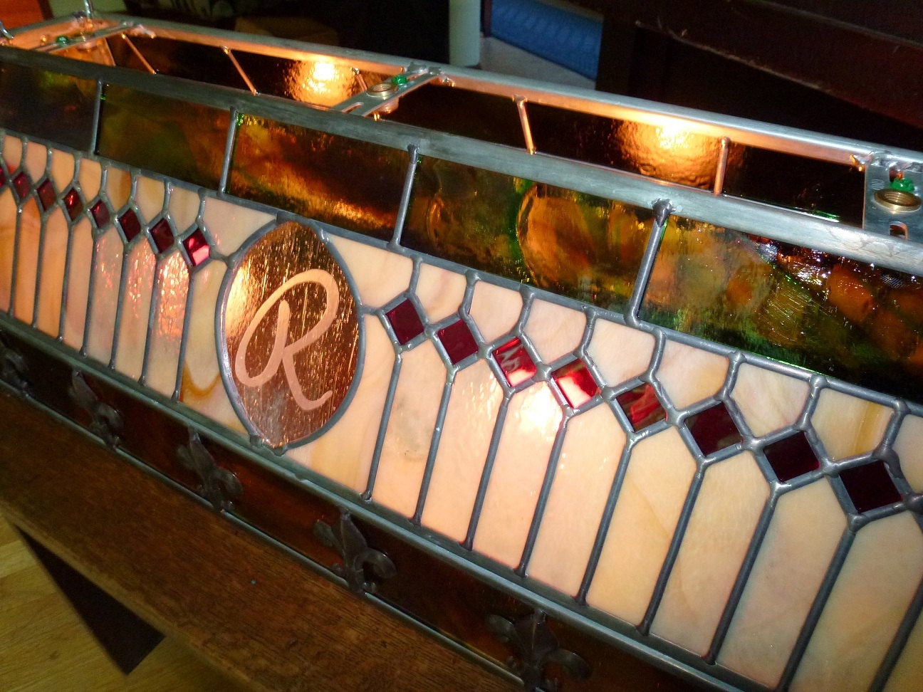 Stained Glass Bar Light