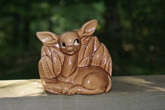 Vintage Ceramic Deer Planter Vase By Midsummerdaydream On Etsy