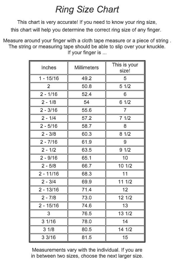 how to measure the ring size