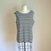 SALE // vintage striped tank - NAUTICAL STRIPES slouchy top / L-Xl
