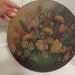 Vintage FOLK ART 1920's Oil on Wood FLOWERS Roses Daisies Irises Painting