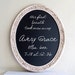 CHALKBOARD Nursery Oval Chalk Board Wedding Sign Pink Decor MAGNETIC Girls Playroom Antique Shabby Chic Signage Distressed Vintage