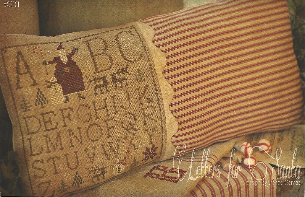 Primitive Folk Art Cross Stitch Pattern by