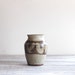 1970s Studio Pottery Vase in Grey and Brown / Vintage Handmade Stoneware