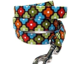 Designer Dog Leash - Autumn Annie Flowers